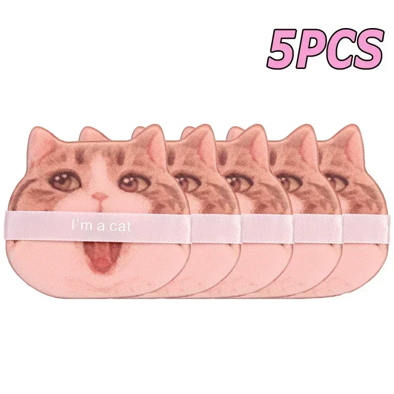 10PCS Cute Cat Makeup Puff Foundation