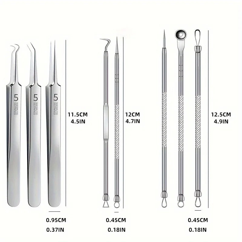8 Pieces Stainless Steel Blackhead