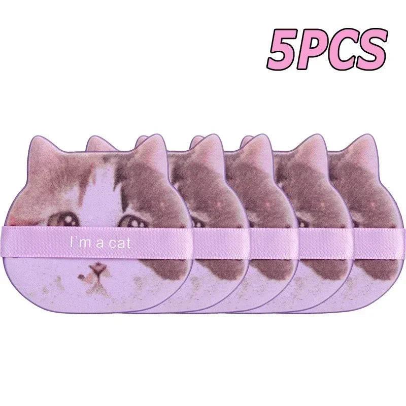10PCS Cute Cat Makeup Puff Foundation