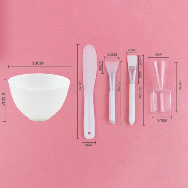 Facial Brush Mask Bowl Spoon Set Mask