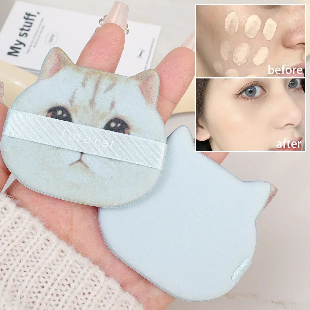 10PCS Cute Cat Makeup Puff Foundation