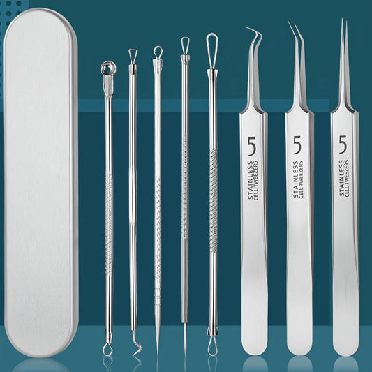 8 Pieces Stainless Steel Blackhead