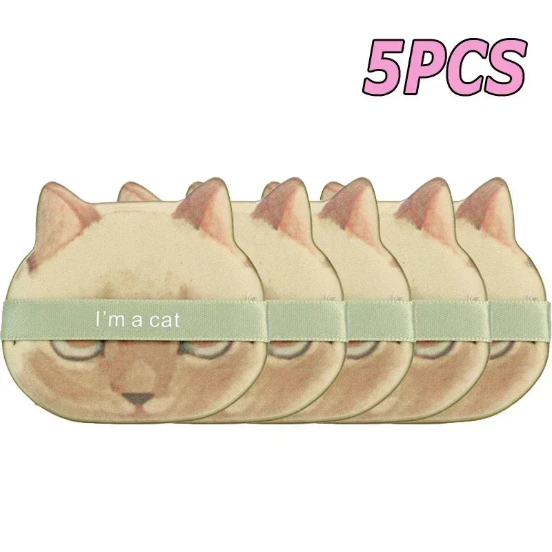 10PCS Cute Cat Makeup Puff Foundation