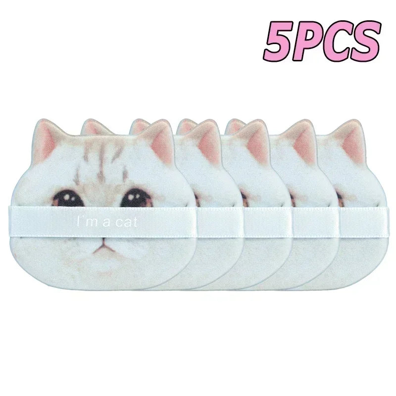 10PCS Cute Cat Makeup Puff Foundation