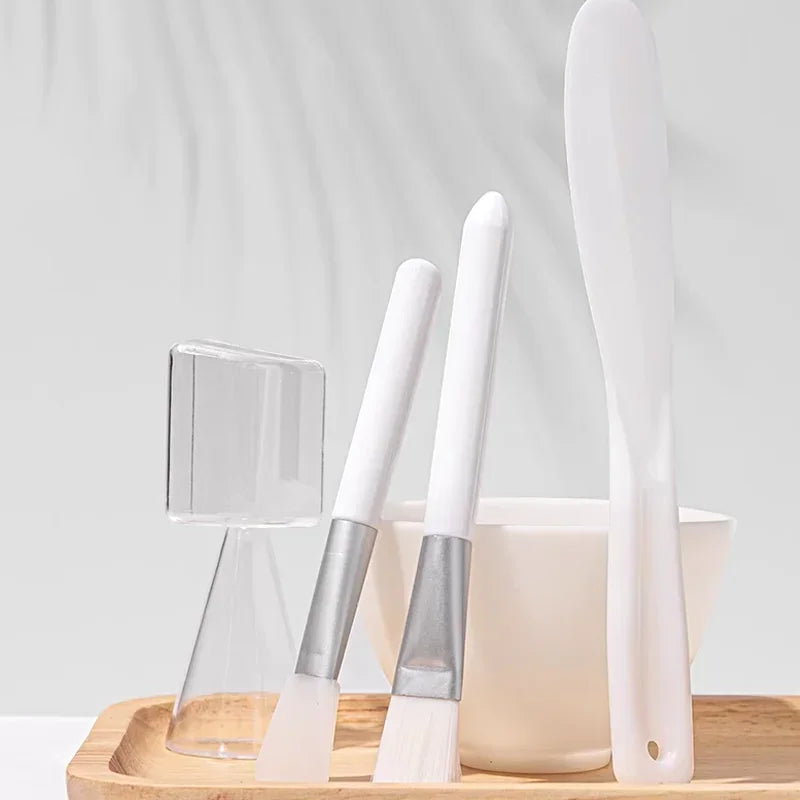 Facial Brush Mask Bowl Spoon Set Mask