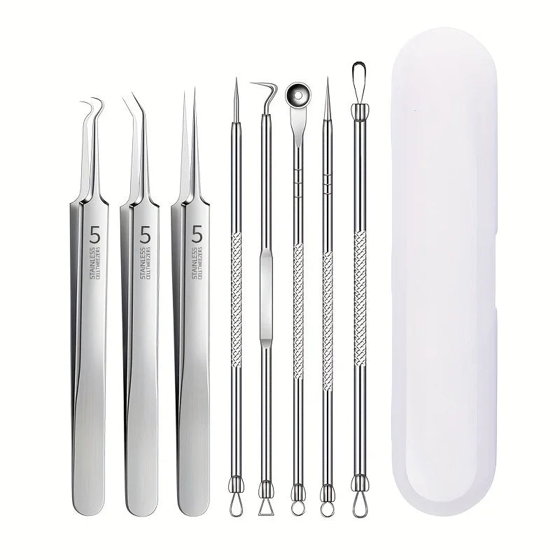 8 Pieces Stainless Steel Blackhead